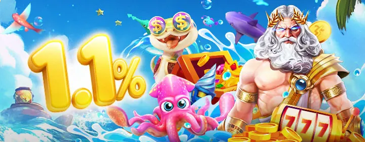 1,1% IlimitadoDesconto diário em Slots